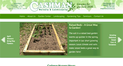 Desktop Screenshot of cashmannursery.com